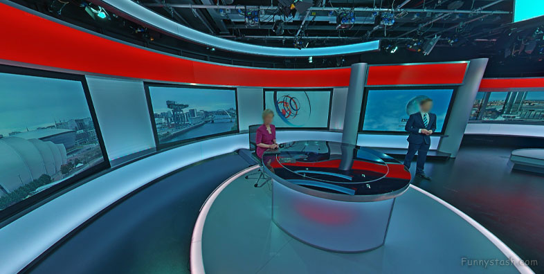 BBC Scotland 2015 News Studio Famous Locations 1