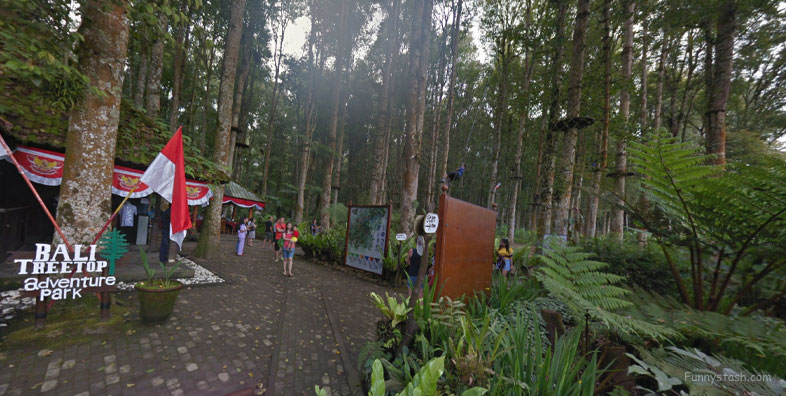 Bali Treetop Adventure Park Tree Houses Indonesia VR Tourism Locations 2