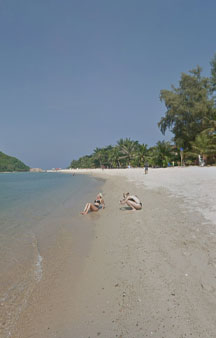 Beach Modelling Photobombed Haad Beach Thailand tmb3