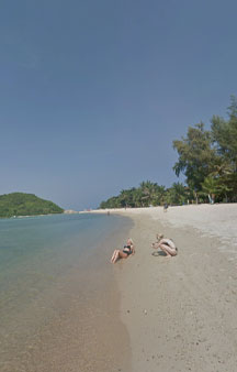 Beach Modelling Photobombed Haad Beach Thailand tmb4