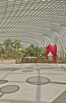Flower Dome Gigantic Garden Glass Greenhouse Singapore VR Tourism Locations tmb1