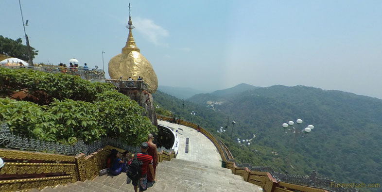 Golden Rock Pilgrimage Temple Myanmar Burma Photosphere Locations 2