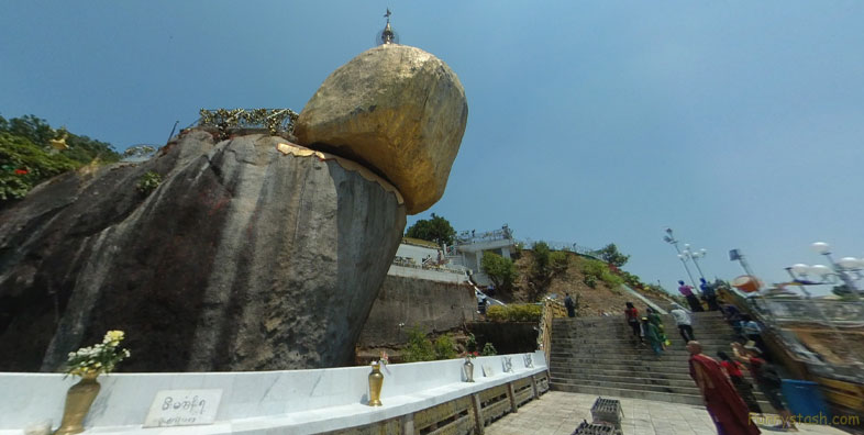 Golden Rock Pilgrimage Temple Myanmar Burma Photosphere Locations 3