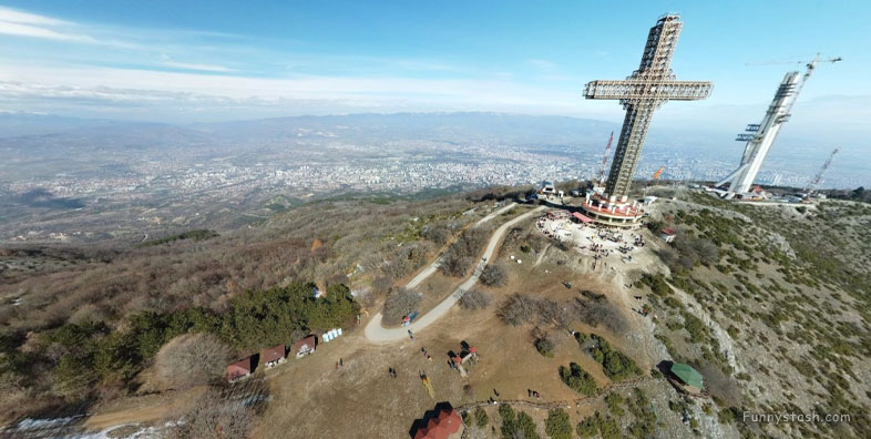 Millennium Cross Vodno Mountain VR Macedonia 2
