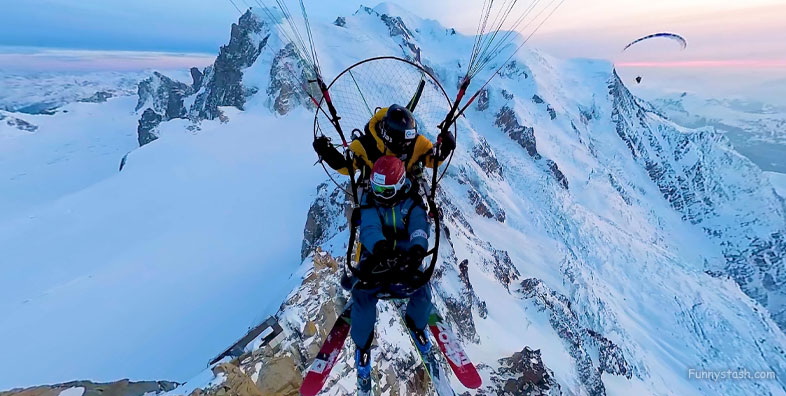 Mont Blanc France Mount Blanc Summit Paragliding VR Adventure Locations 1