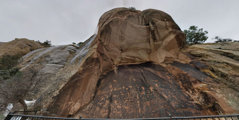 Petroglyphs Needles District Canyonlands National Park Utah Art Panorama 1