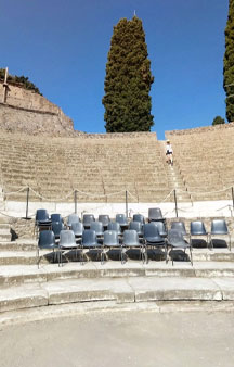 Pompei Roman Ruins VR Archeology Great Theater tmb8
