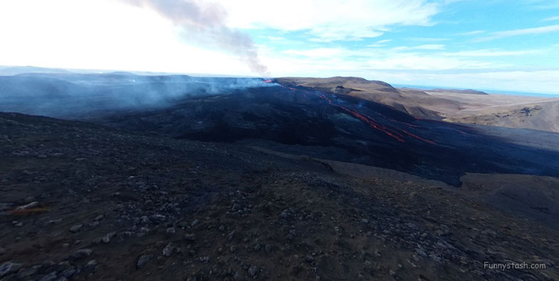 Volcano Stori Hrutur Crater Hiking Trail VR Iceland 2