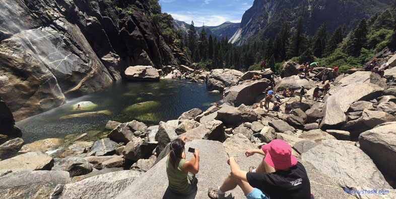Yosemite Creek Falls Vista Point California Tourism Locations 3