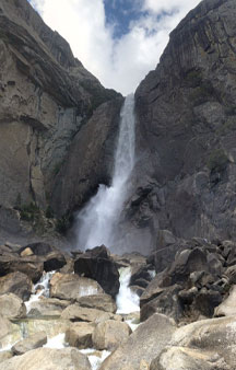 Yosemite Creek Falls Vista Point California Tourism Locations tmb1