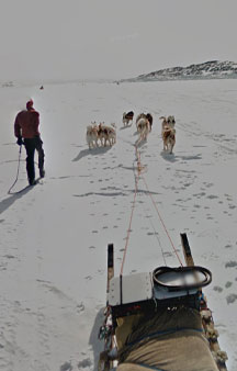 Dog Sled Across Iqaluit Bay Canada Map Locations tmb10
