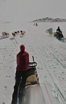 Dog Sled Across Iqaluit Bay Canada Map Locations tmb11