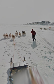 Dog Sled Across Iqaluit Bay Canada Map Locations tmb12