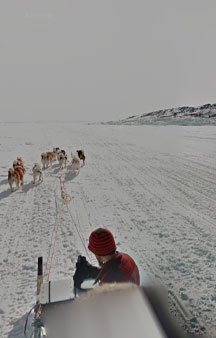 Dog Sled Across Iqaluit Bay Canada Map Locations tmb13