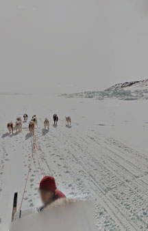 Dog Sled Across Iqaluit Bay Canada Map Locations tmb16