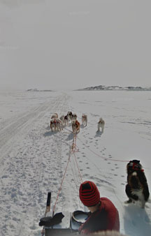 Dog Sled Across Iqaluit Bay Canada Map Locations tmb4