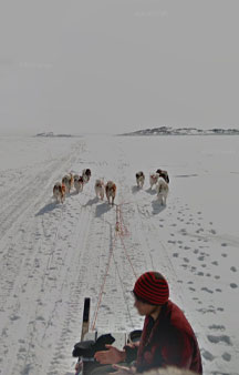 Dog Sled Across Iqaluit Bay Canada Map Locations tmb5