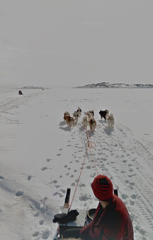 Dog Sled Across Iqaluit Bay Canada Map Locations tmb6