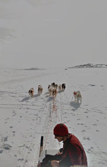 Dog Sled Across Iqaluit Bay Canada Map Locations tmb7