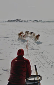 Dog Sled Across Iqaluit Bay Canada Map Locations tmb8