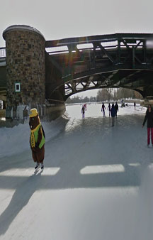 Ice Skate Giant Rink Rideau Canal Gps Ottawa Canada tmb17