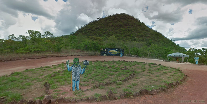 Alien Welcome Mountain Disco Port Brazil Weird VR Locations