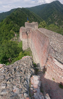 Draculas Real Castle Poenari Castle Mountain Fortress VR Romania tmb7