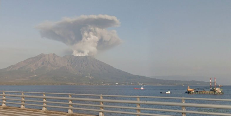 Japan Sakurajima Volcano Eruption 2011 News Panorama 360 Pictures
