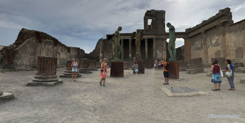 Pompei Roman Ruins VR Archeology Basilica