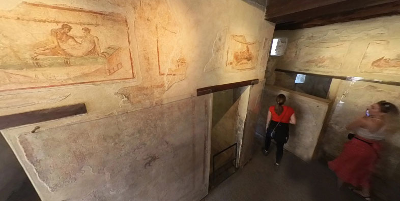 Pompei Roman Ruins VR Archeology Great Lupanar