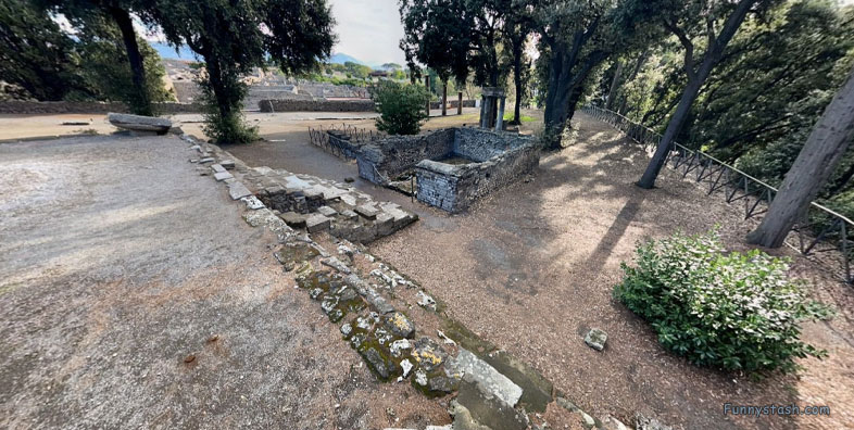 Pompei Roman Ruins VR Archeology Doric Temple