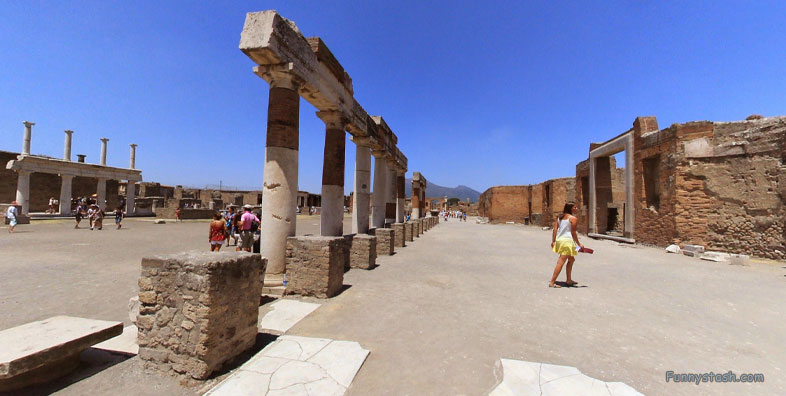 Pompei Roman Ruins VR Archeology Temple Of Jupiter