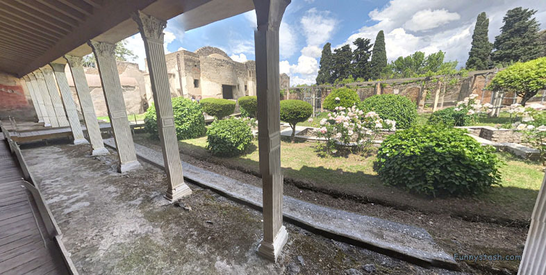 Pompei Roman Ruins VR Archeology Villa Of Giulia Felice