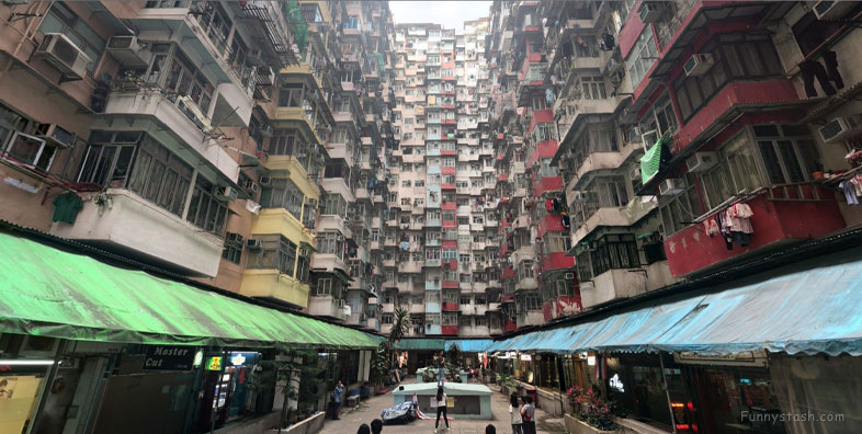 Quarry Bay Hong Kong Monster Building Walled City VR 360 Gps