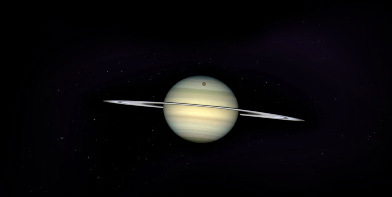 Saturn And Its Moons Space Vr Panoramas 1