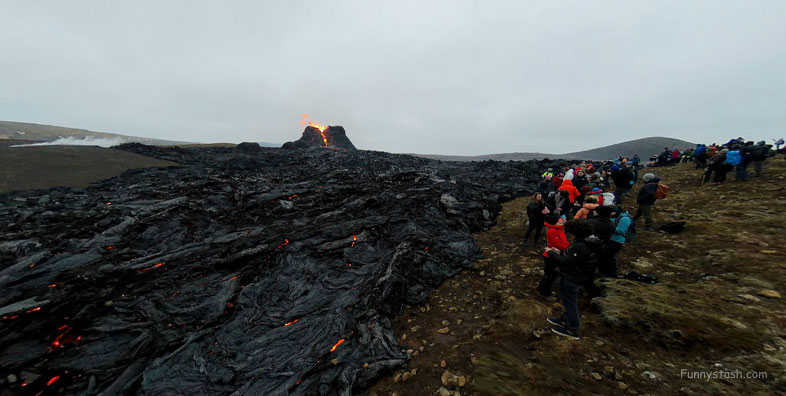 Volcano Fagradalsfjall VR Iceland