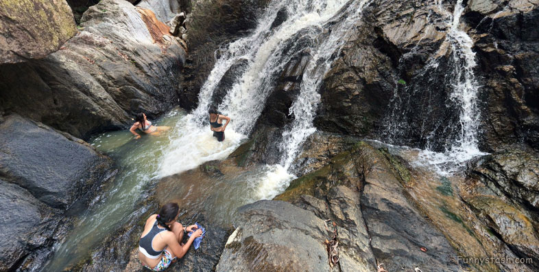 Waterfall Namtok Than Sadet National Park Scenery Locations 1