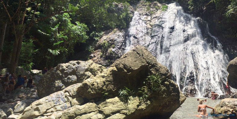 Waterfall Namuang Ko Samui District Thailand Scenery Locations 1