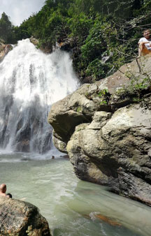 Waterfall Namuang Ko Samui District Thailand Scenery Locations tmb3