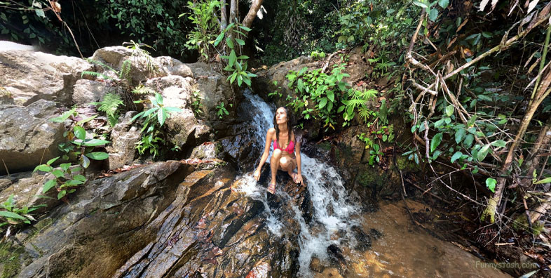 Waterfall Tonsai Phuket Thailand Scenery Locations