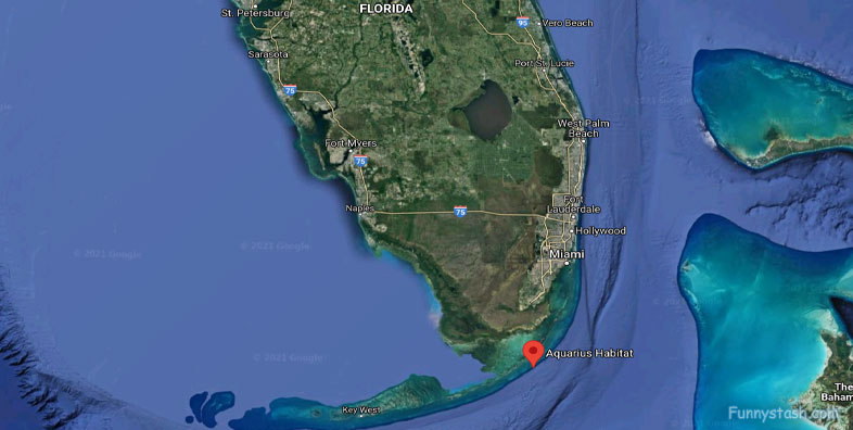 Dive Aquarius Florida Keys Reef Base Gps Ocean Locations 2