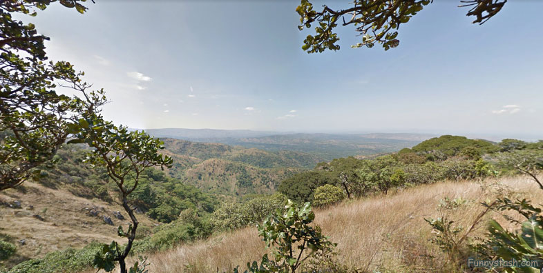 Baboon National Park Hillwalk Tanzania Vr panorama wildlife high hills