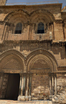 Immovable Ladder Church Sepulchre Jerusalem Tourism VR Gps tmb3