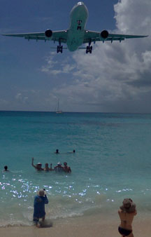 Plane Danger Beach Maho St Maarten Tourism VR tmb5